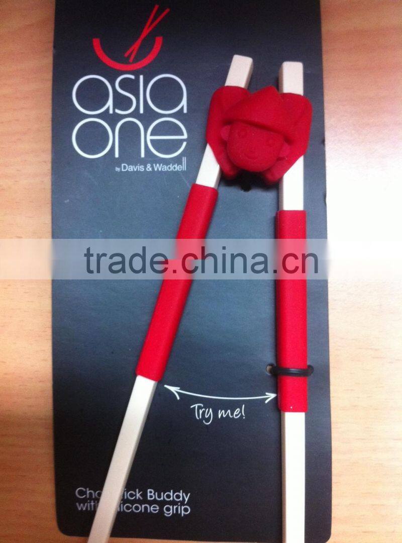 cartoon series silicone chopsticks holder chopsticks buddy with silicone grip
