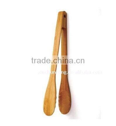 Bamboo cooking tongs kitchen use