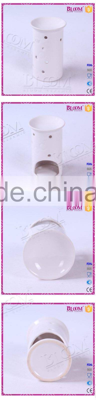 ceramic white candle incense burner indoor decoration