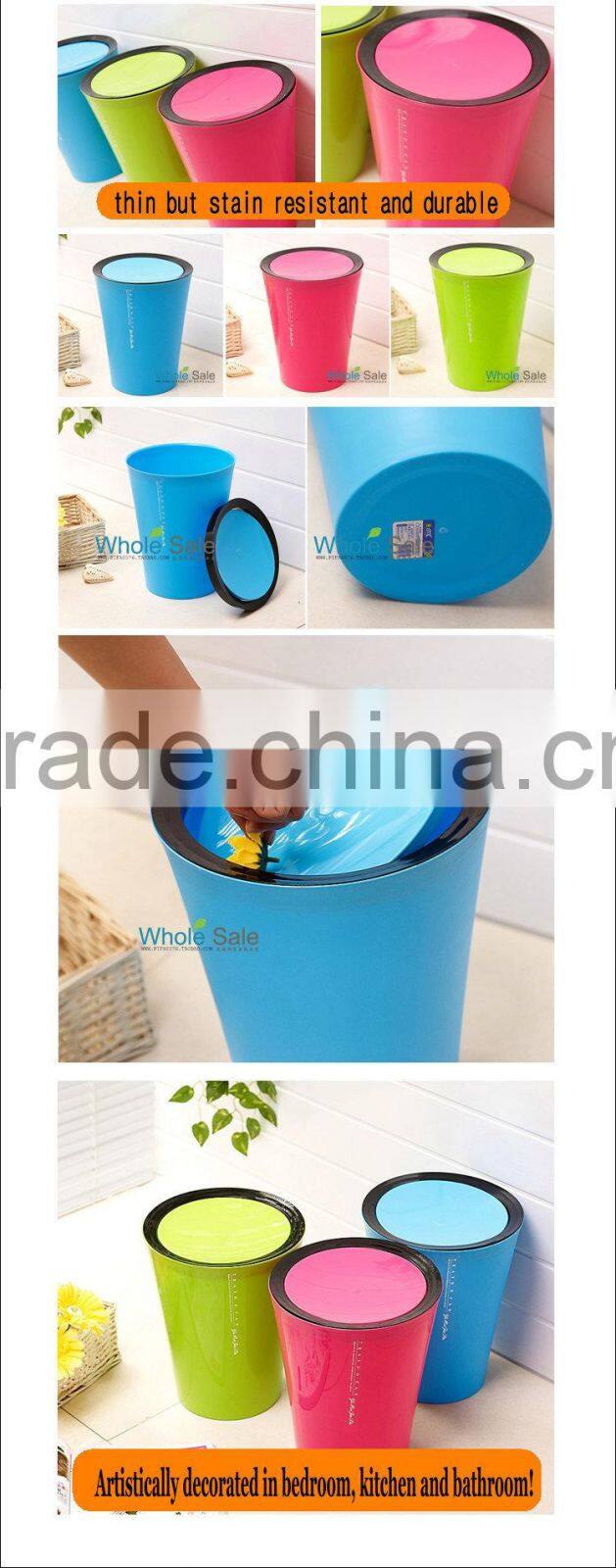 New PP plastic classic dustbin