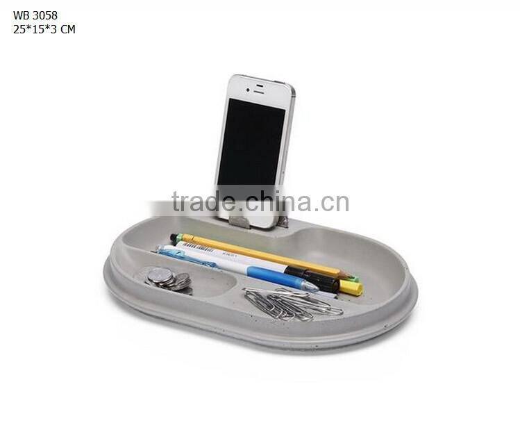 Set of 4 Modern nordic desk organizer office accessories wood mobile phone stand