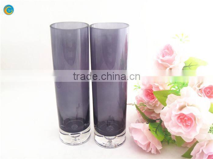 clear glass vases and cheap tall glass cylinder vases for home decoration