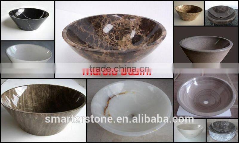 Unique snow white granite green bowl