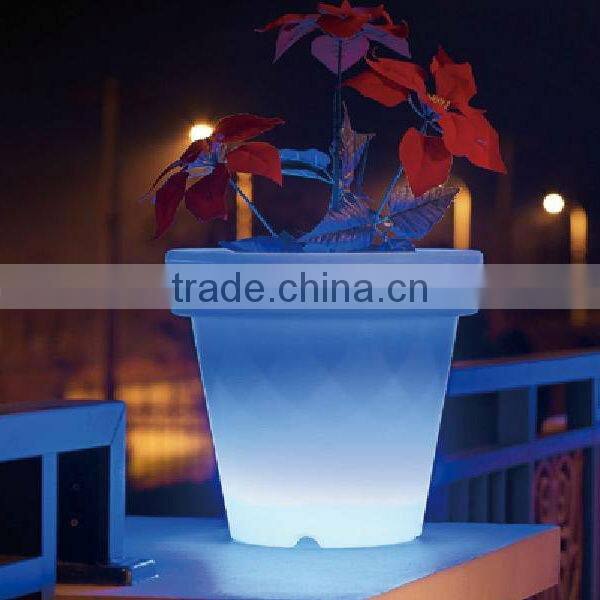 LED Illuminated Rechargeable Flower Pot
