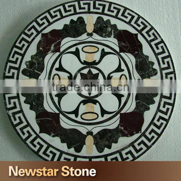 Made in China square water jet marble medallion design