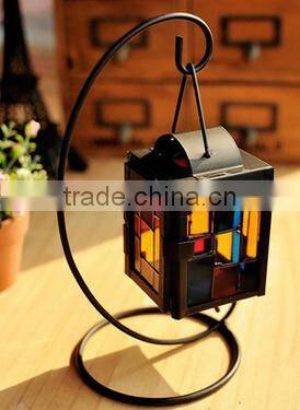 2016 black metal candle holder tealight holder small lantern