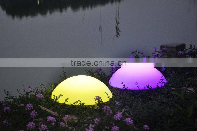 Popular beautiful rechargeable half round shape led ball