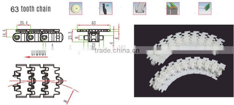63 83 POM plastic table top chain for medicine
