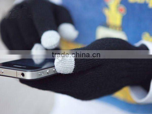 Acrylic Knitted Smartphone Touch Screen Gloves ZMR712
