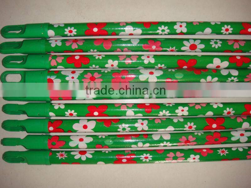 Wood Grain PVC coated wooden broom handle