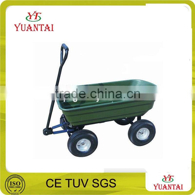 75L four wheel plastic tray garden dupm cart TC2145
