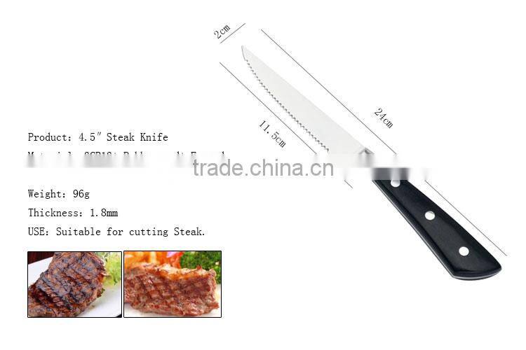 11pcs Kitchen Knife Set With 3CR13+Pakka Wood+Forged