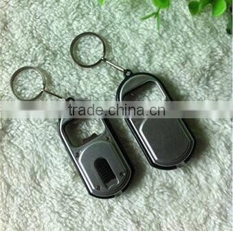 Cheap metal bottle opener key chain with led as seen on tv