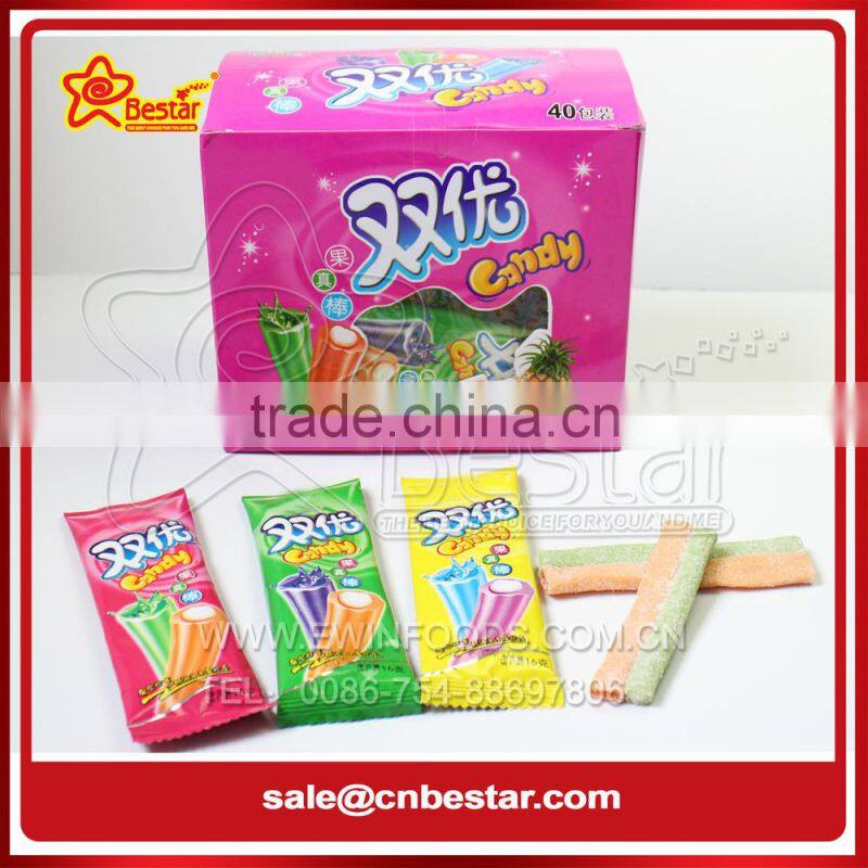 Durian Flavor Soft Chewy Candy With Tattoo