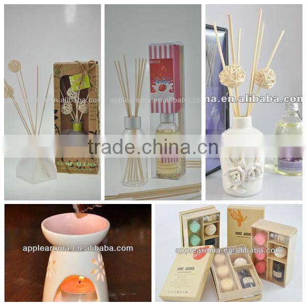 aroma reed diffuser with glass bottle /air freshener /diffuser gift set /perfume aroma oil reed diffuser /wooden diffuser