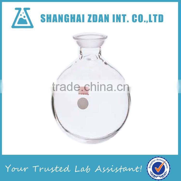 Borosilicate Glass Receving Flasks, Heavy Wall,Round Bottom,Single Neck,Ball-shaped Joint