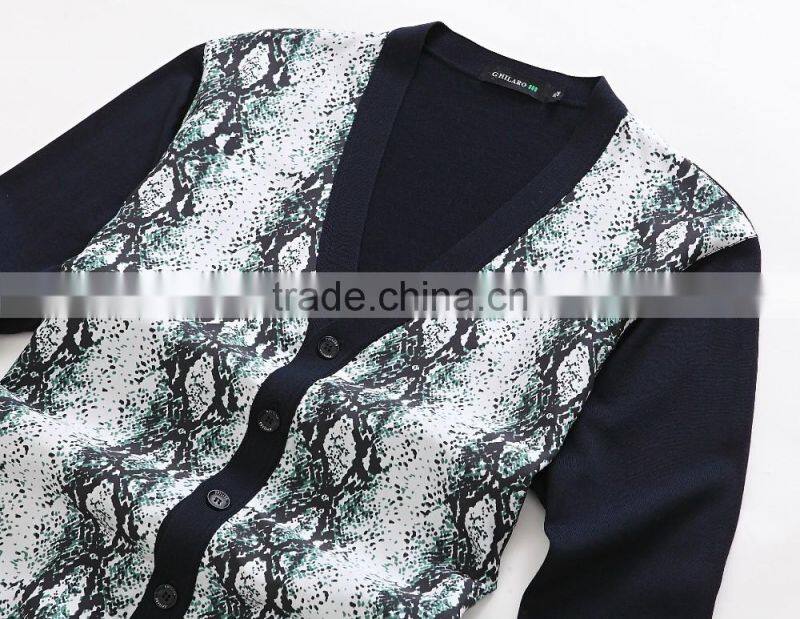 Fashion V neck high quality cardigan sweaters wholesale