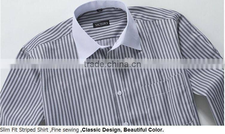ZX OEM Mens Dress Shirts Italian style mens shirt with custom label