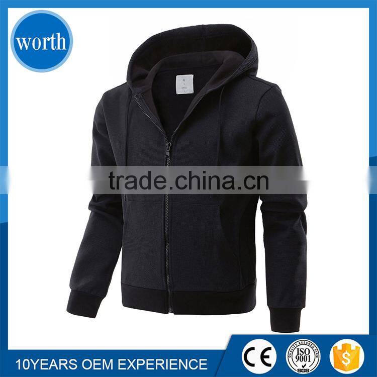 Full Zip Up Man Hoodie Jacket OEM Production in China