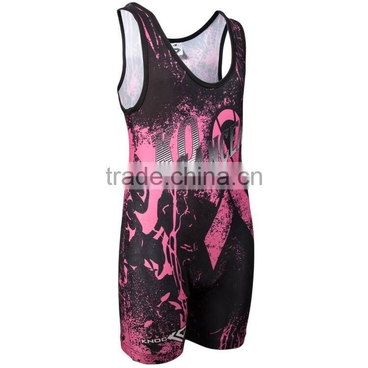 Do your own design wholesale cheap custom wrestling singlets