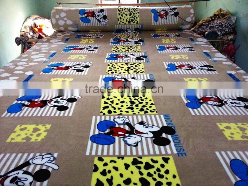 customized printed coral fleece fabric