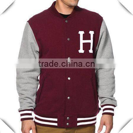 High Quality Fashion Design Mens Full Button Fleece Jackets , Custom Made Fleece button-up reversible jackets wholesale