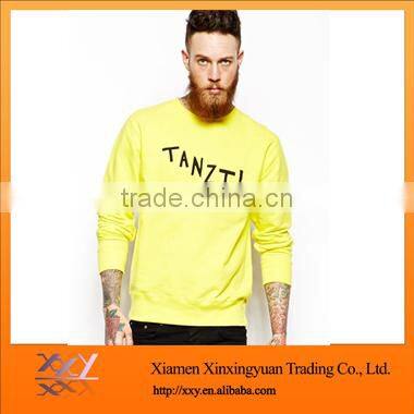 Men Summer Yellow Mock Neck Sweater