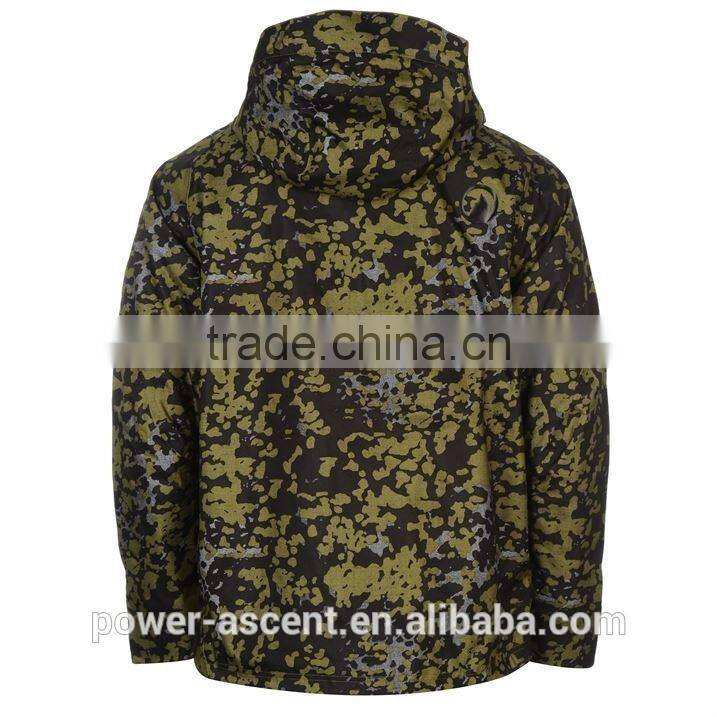 2016 unisex new development cool all over camo print winter ski jacket