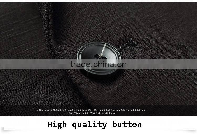 Wholesale Customized European Business Suit 1 Button Charcoal Men Suits