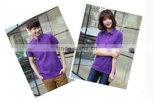 2017 Jiangxi China good sale Professional wholesale couples Polo shirt cotton