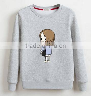 customized design catoon crewneck pullover fleece TC65/35 cheaper hoodies/sweatshirt