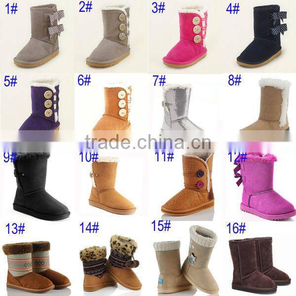 Wholesale Children Leather Boots Winter Boots