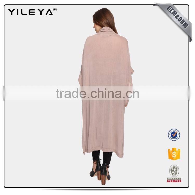 New Arrival Oversized Women Pullover Hoodie with Crochet Detail