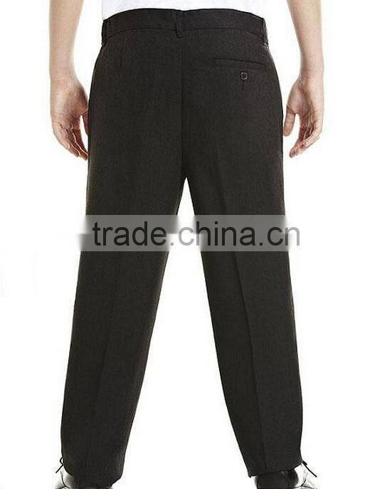 2016 popular latest boys flat front black school uniform pants