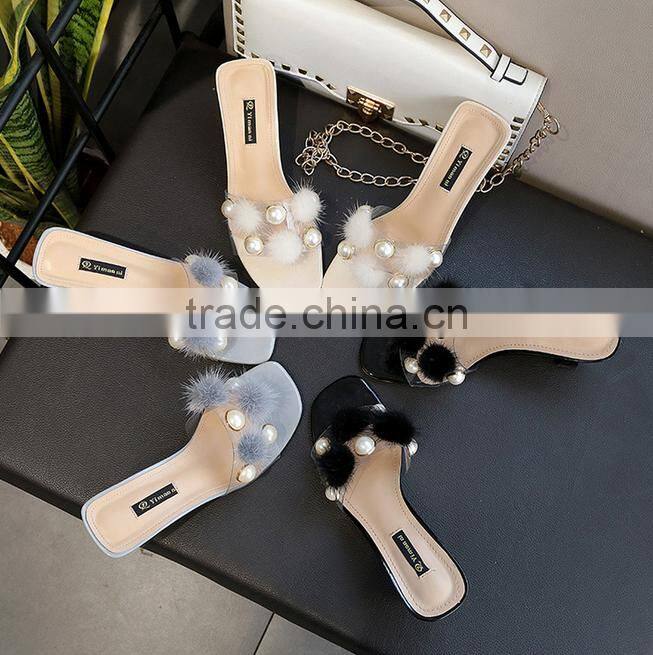 ladies shoes fur quiet warm winter indoor home slipper