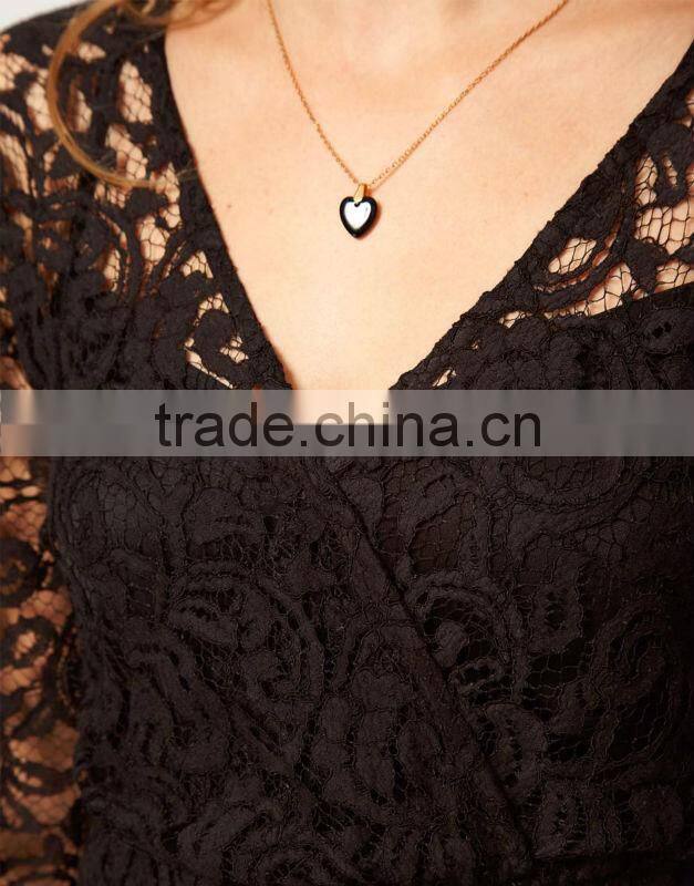 Lace Dress With Kimono Sleeve