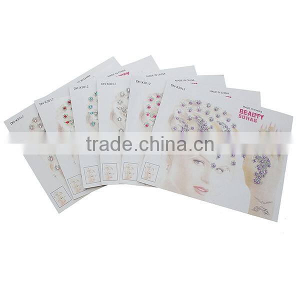 Glitter Removable Temporary Tattoo Sticker Body Art Multicolor At Random 15.8cm x 8.5cm, 1 Packet