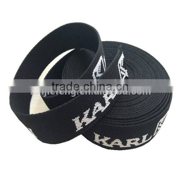 Jacquard woven cotton webbing belt