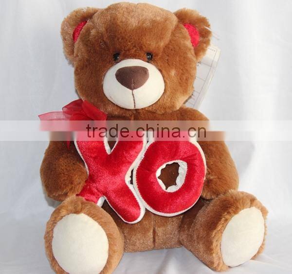 stuffed plush teddy bear toys wholesale with bow