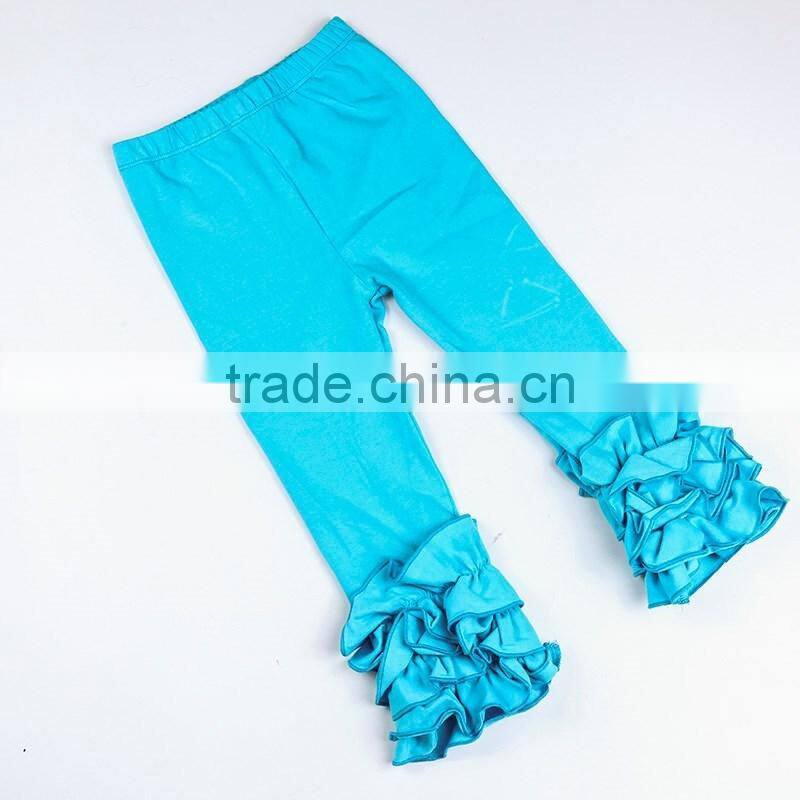 Manufactuer cheap wholesale baby girls ruffle pants outfit 2016 cute fall and winter icing pants ruffle
