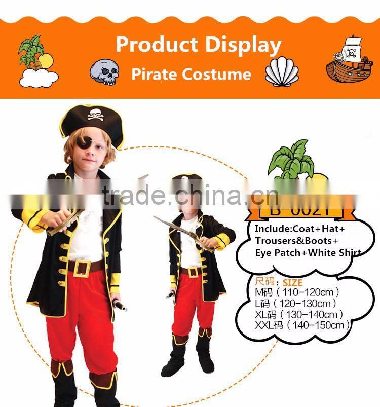 TV funny cartoon character china children's pirate costumes