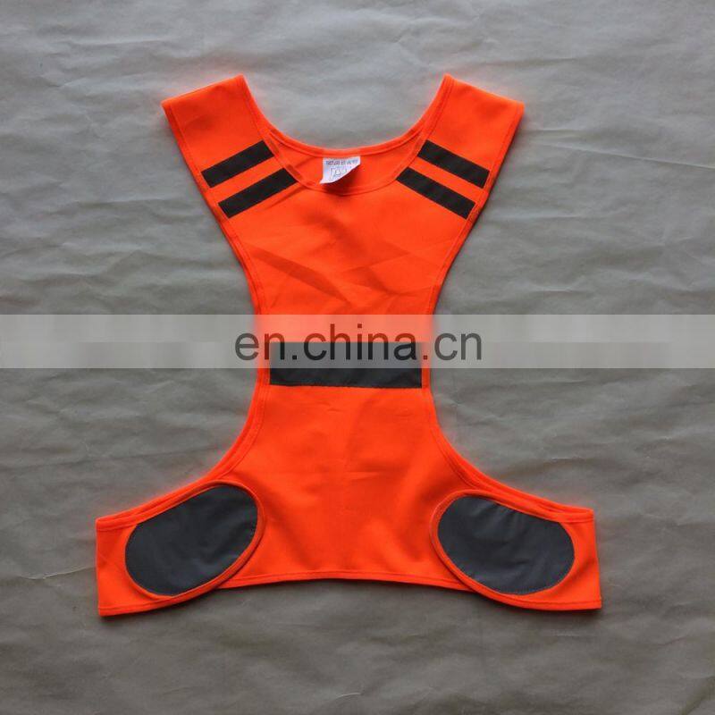 2017 hot sale 100 gsm orange mesh running vest