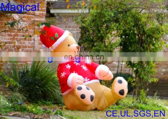 white inflatable snowman decoration for yard