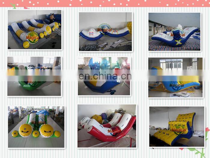 Giant Inflatable Water Toys Funny Seasaw For Childrens