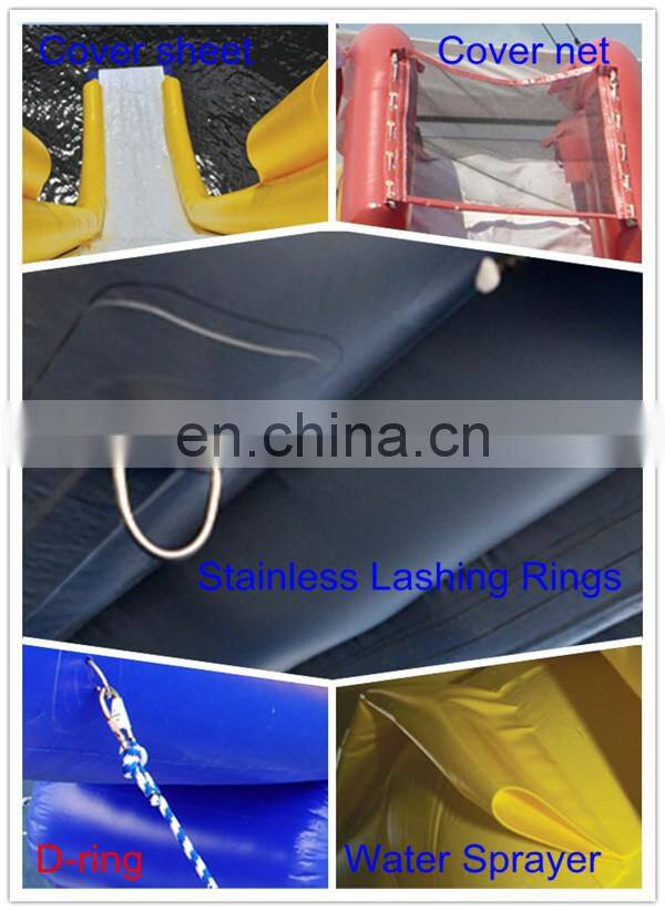 New Inflatable Water Curved Yachts Slides / Boat Slide For Sale