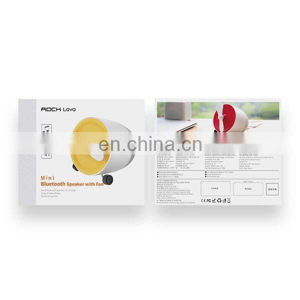 New portable 2 in 1 bluetooth speaker with mini fan,wireless bluetooth speaker for Android and IOS