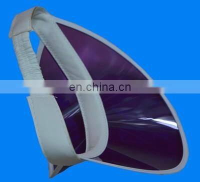 2017 hot sale!!! PVC Sun Visor Cap with logo design