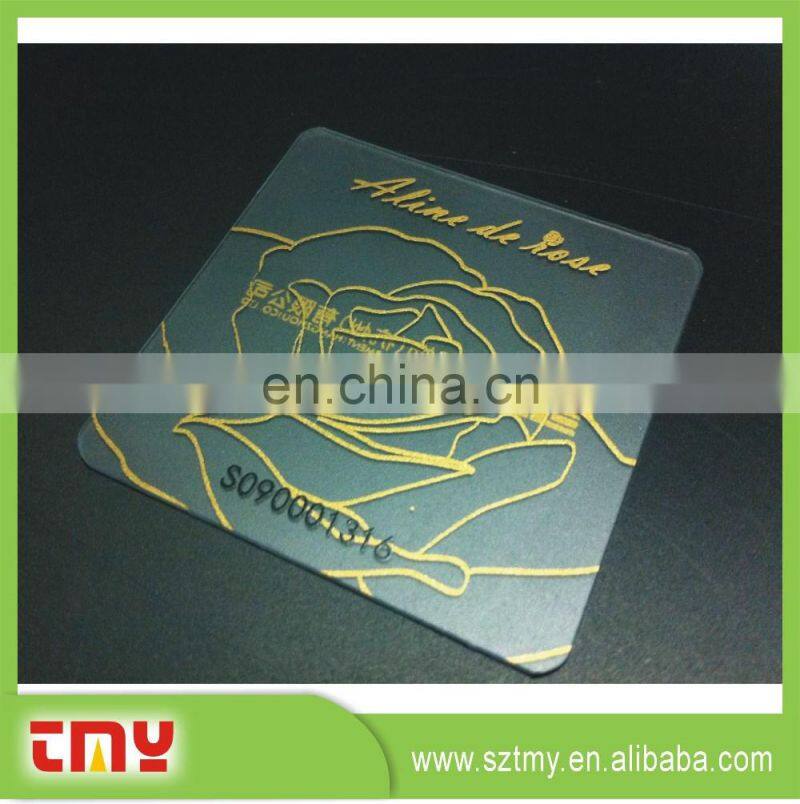 Custom private new handmade hang tag Garment transparent hang tag