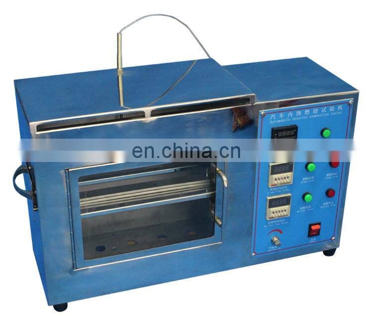 China Electronic Equipment Car Interior Materials Combustion Test Chamber
