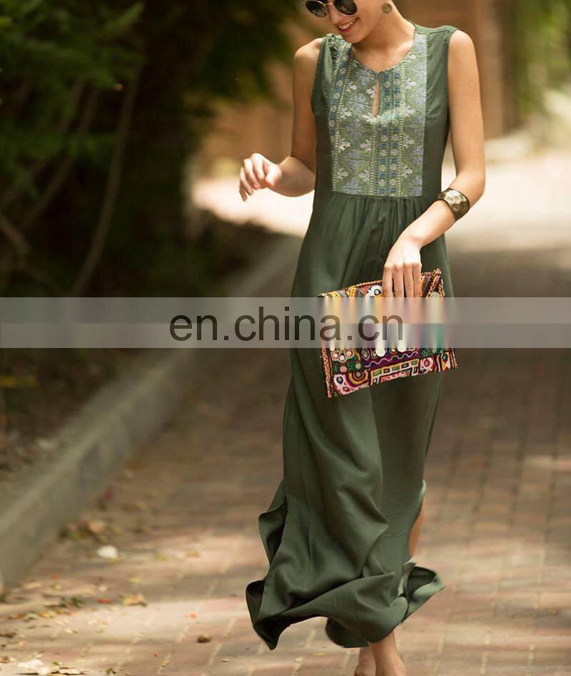 Beach Robe Wrap Dress Swimwear Women Cover Up Bikinis Female 2019 Dresses Pareo New Shenzhen Army Green Man Cotton Embroidered